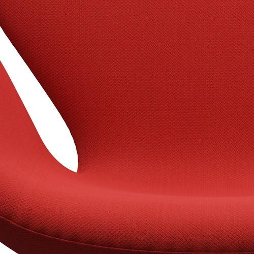 Fritz Hansen Swan Lounge stol, varm grafit/fiord rød/mursten