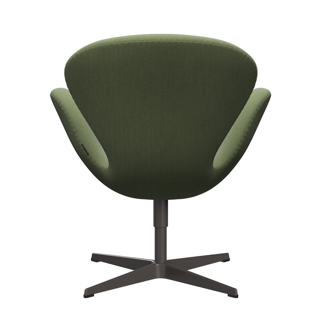 Fritz Hansen Swan Lounge stol, varm grafit/rime grøn/hvid