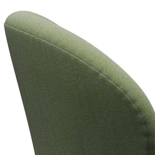 Fritz Hansen Swan Lounge Chair, Warm Graphite/Rime Green/White