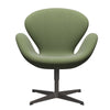 Fritz Hansen Swan Lounge stol, varm grafit/rime grøn/hvid