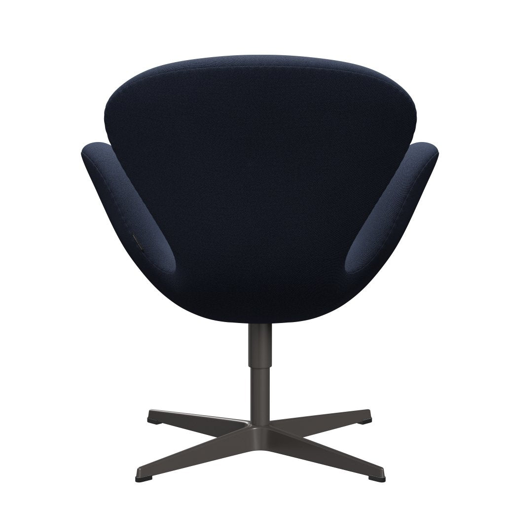 Fritz Hansen Swan Lounge Chair, Warm Graphite/Rime Light Blue/Brown