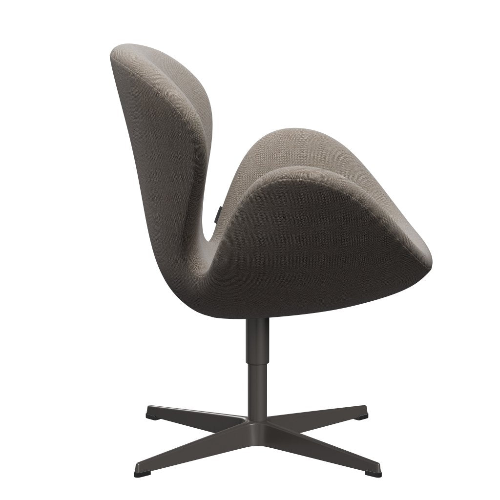 Fritz Hansen Swan Lounge Chair, Warm Graphite/Rime Khaki/White