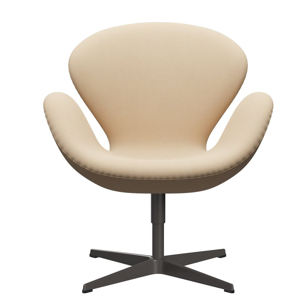 Fritz Hansen Swan Lounge Chair, Warm Graphite/Rime Wool White