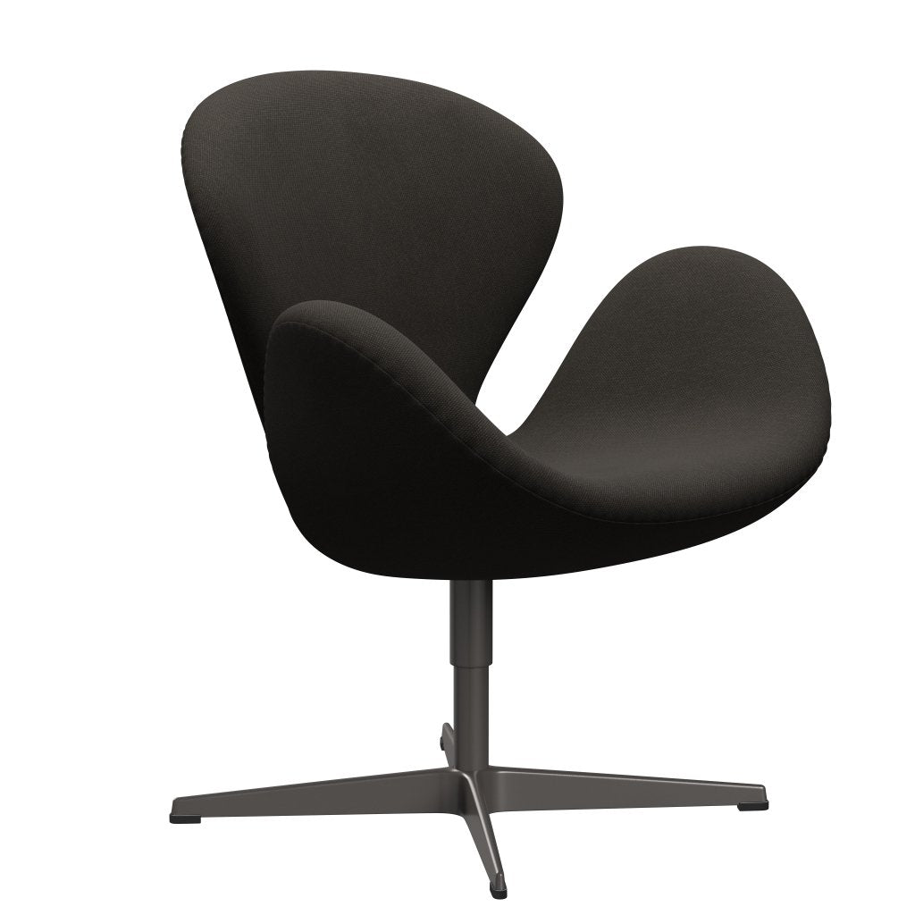 Fritz Hansen Swan Lounge Chair, Warm Graphite/Steelcut Brown