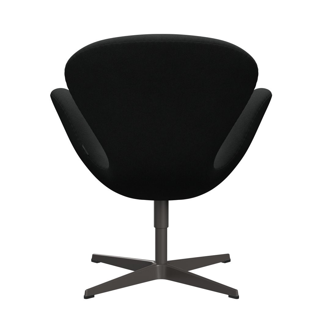 Fritz Hansen Swan Lounge stol, varm grafit/stålcut mørkebrun (380)