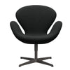 Fritz Hansen Swan Lounge Chair, Warm Graphite/Steelcut Dark Brown (380)