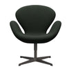 Fritz Hansen Swan Lounge Chair, Warm Graphite/Steelcut Dark Army Green
