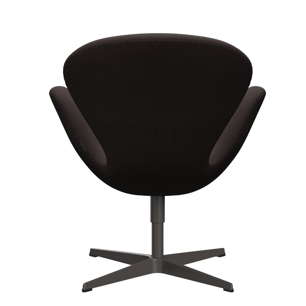 Fritz Hansen Swan Lounge Chair, Warm Graphite/Steelcut Dark Earth Brown