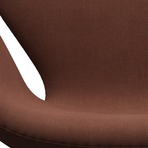 Fritz Hansen Swan Lounge stol, varm grafit/stålcut medium brun