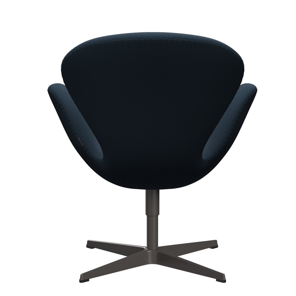 Fritz Hansen Swan Lounge stol, varm grafit/stålcut marineblå blå