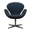 Fritz Hansen Swan Lounge Chair, Warm Graphite/Steelcut Navy Blue