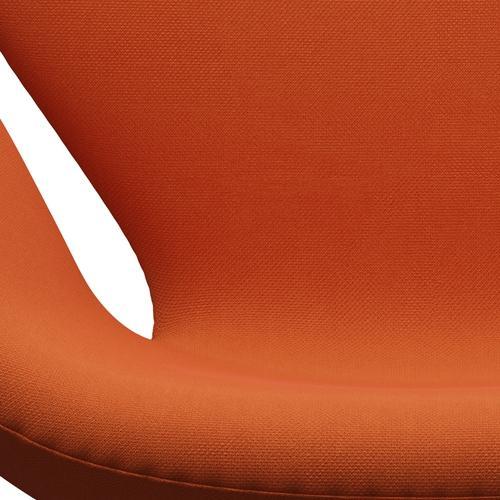 Fritz Hansen Swan Lounge Chair, Warm Graphite/Steelcut Orange Dark