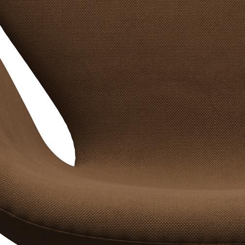 Fritz Hansen Swan Lounge Chair, Warm Graphite/Steelcut Chocolate Light