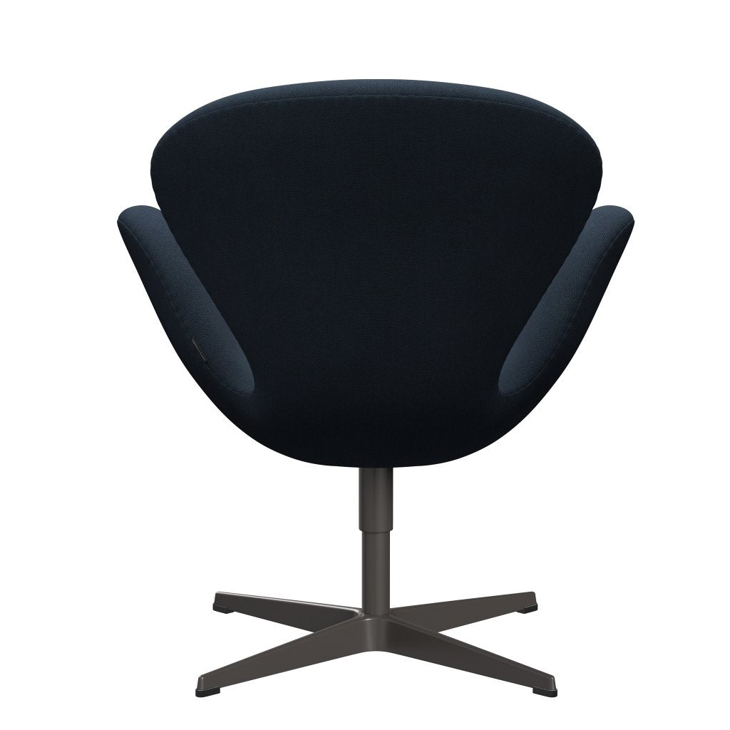 Fritz Hansen Swan Lounge Chair, Warm Graphite/Steelcut Trio Dark Brown Blue