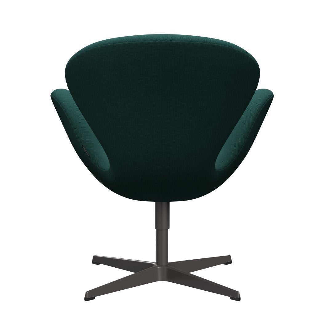 Fritz Hansen Swan Lounge Chair, Warm Graphite/Steelcut Trio Dark Green