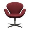 Fritz Hansen Swan Lounge Chair, Warm Graphite/Steelcut Trio Dark Red
