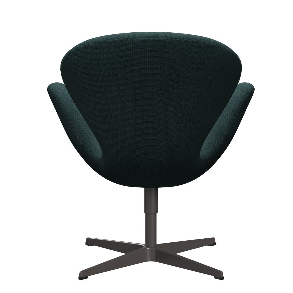 Fritz Hansen Swan Lounge Chair, Warm Graphite/Steelcut Trio Bottle Green