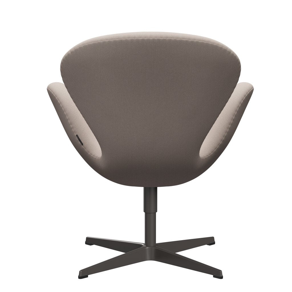 Fritz Hansen Swan Lounge Chair, Warm Graphite/Steelcut Trio Light Beige