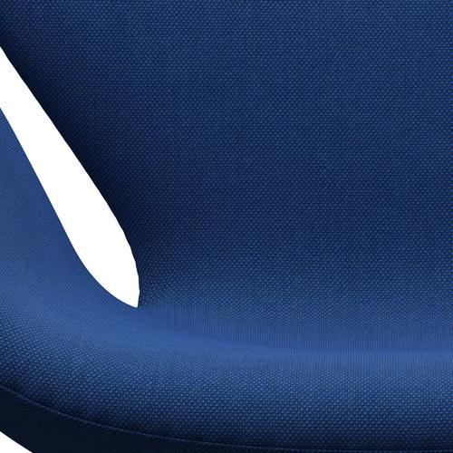 Fritz Hansen Swan Lounge Chair, Warm Graphite/Steelcut Trio Cobalt Blue