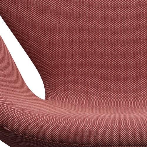 Fritz Hansen Swan Lounge stol, varm grafit/stålcut trio pink/rød/sort