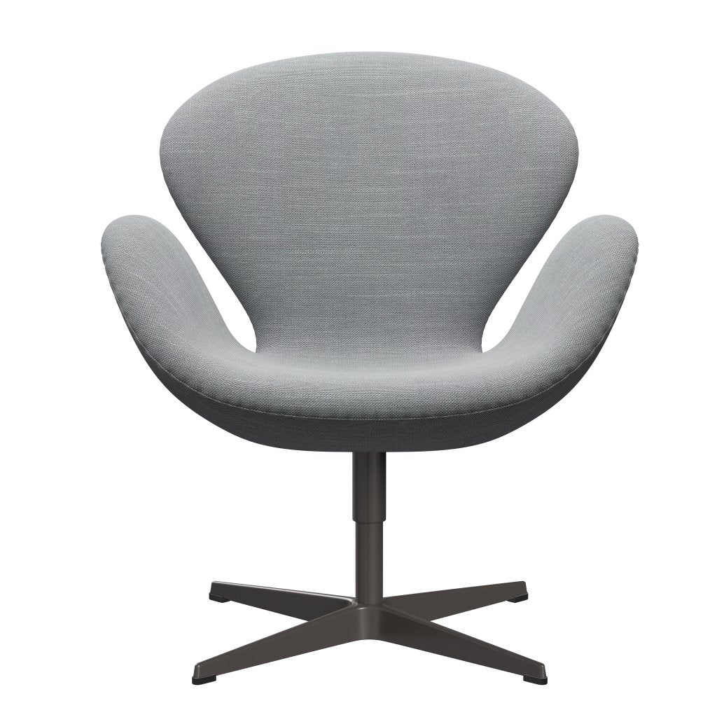 Fritz Hansen Swan Lounge stol, varm grafit/sunniva lysegrå/lyseblå