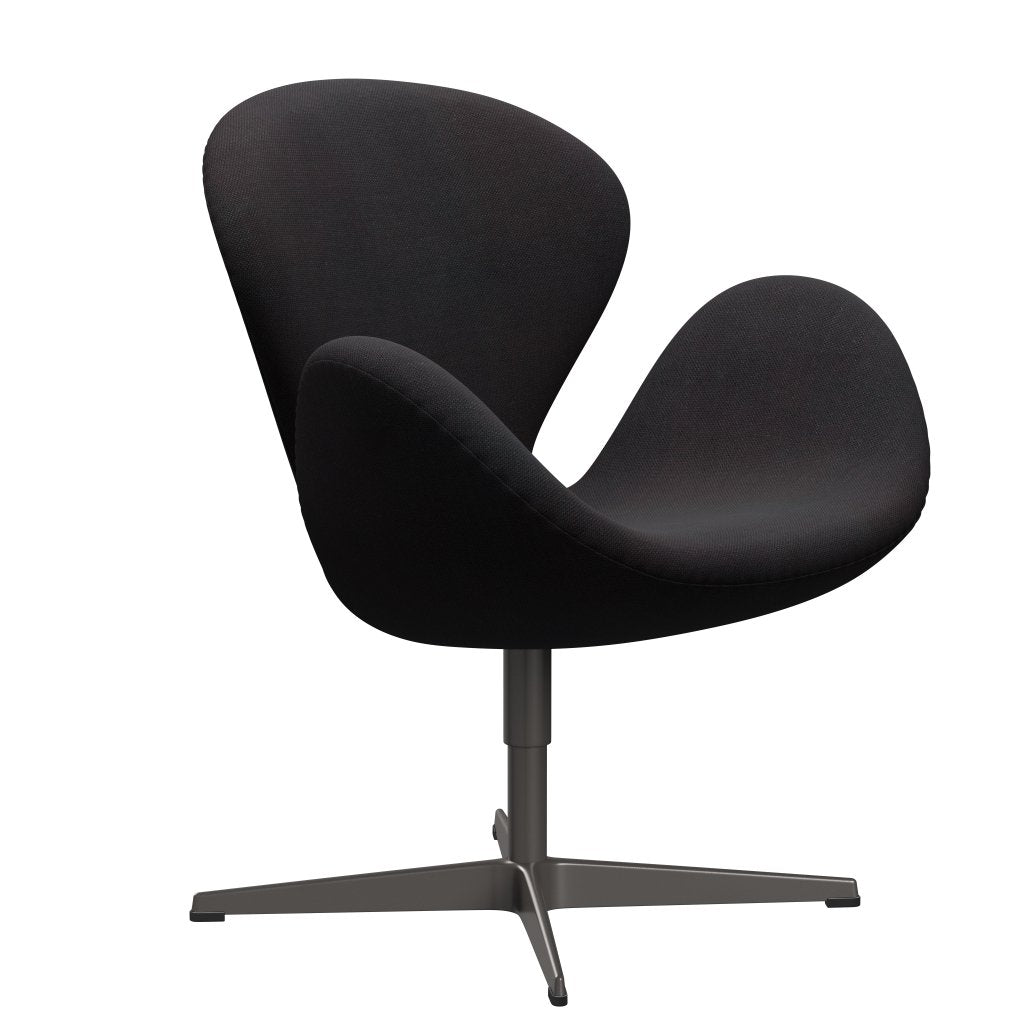 Fritz Hansen Swan Lounge Chair, Warm Graphite/Sunniva Black (683)