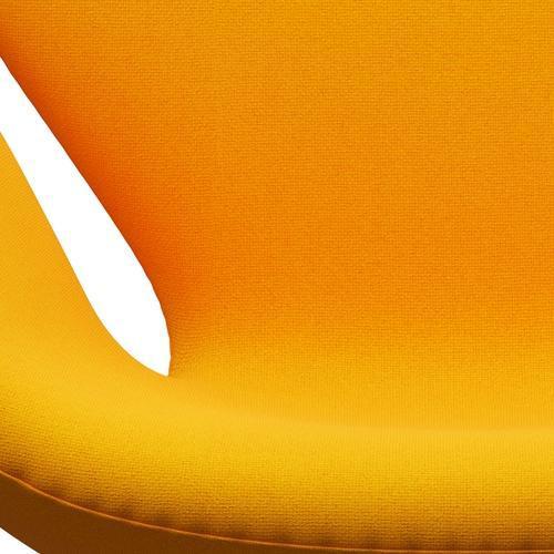 Fritz Hansen Swan Lounge stol, varm grafit/tonus gul orange