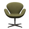 Fritz Hansen Swan Lounge stol, varm grafit/tonus støvet grøn