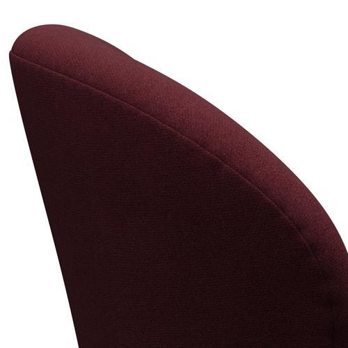 Fritz Hansen Swan Lounge Chair, Warm Graphite/Tonus Wine Red