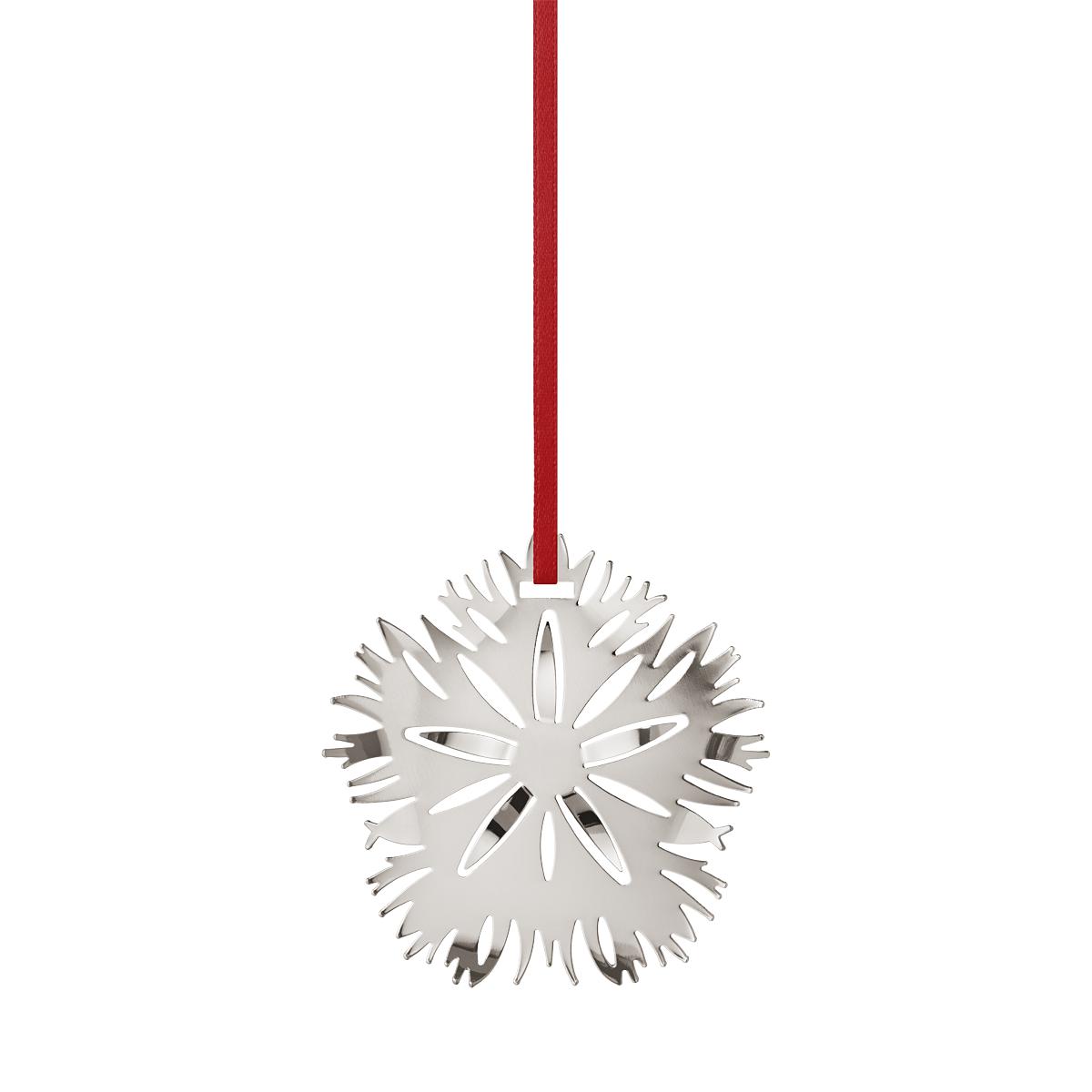 Georg Jensen Christmas Ornament Ice Carnation, Palladium Edition