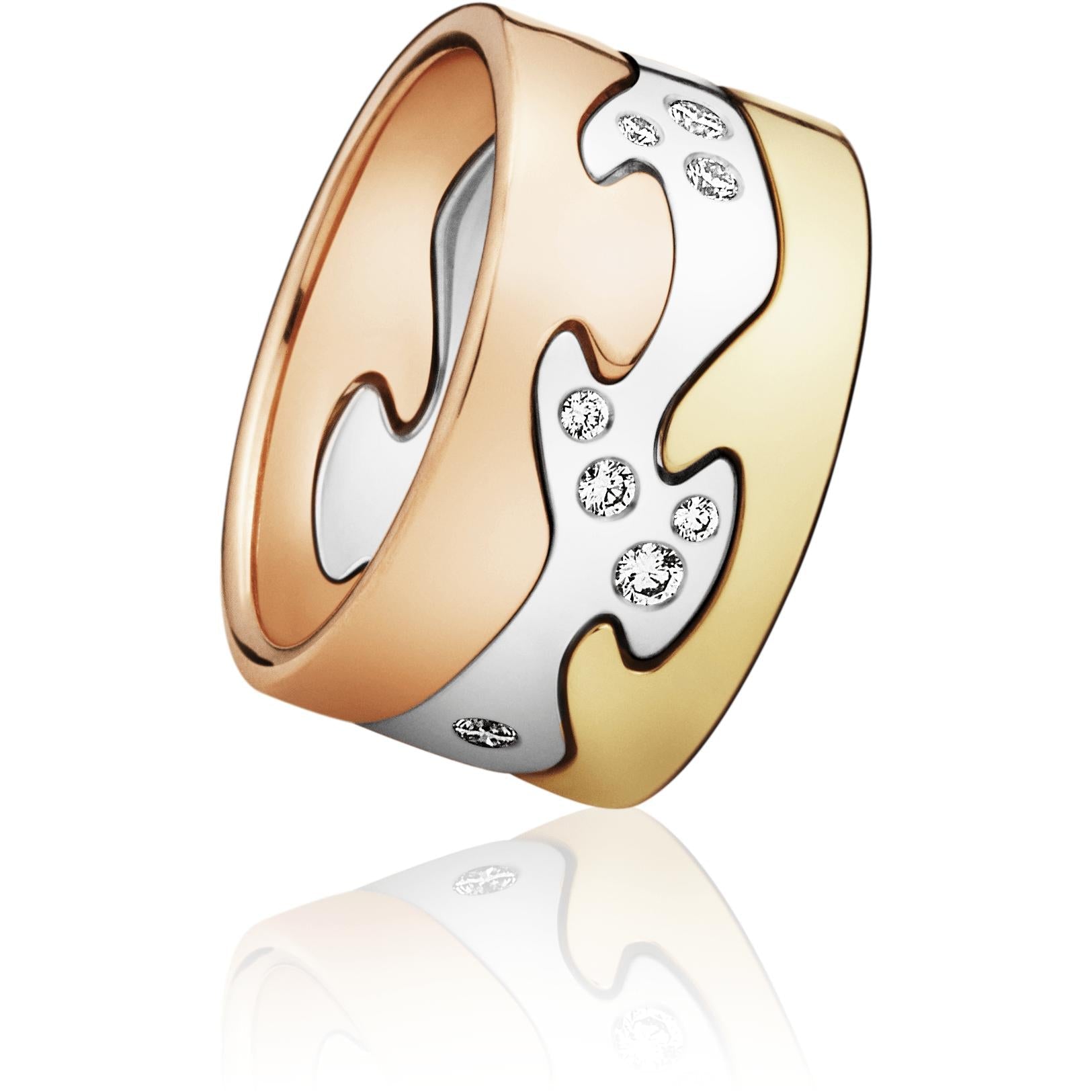 Georg Jensen Fusion Ring Endpiece 18 Kt. Roségold
