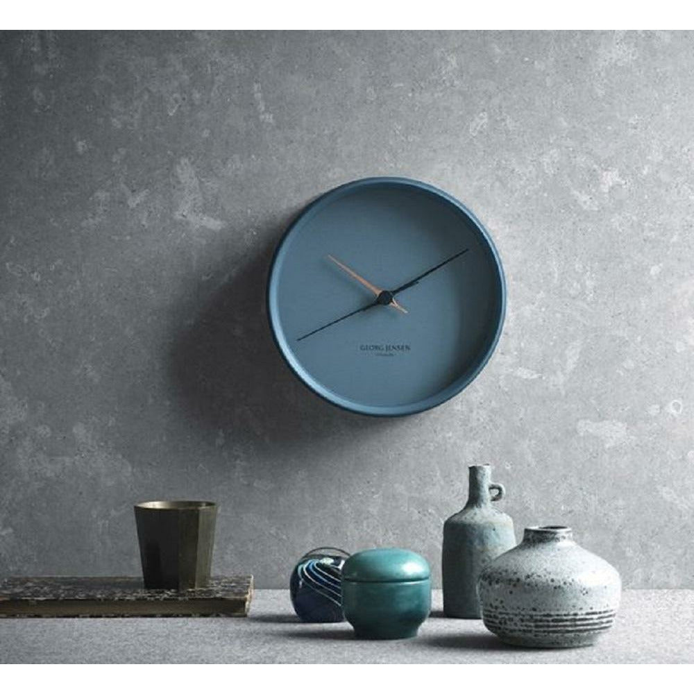 Georg Jensen Henning Koppel Wall Clock sort, 30 cm