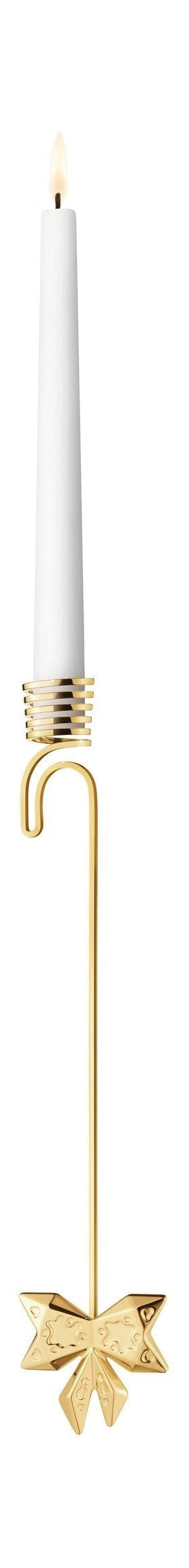 Bow držák svíčky Georg Jensen, zlatý