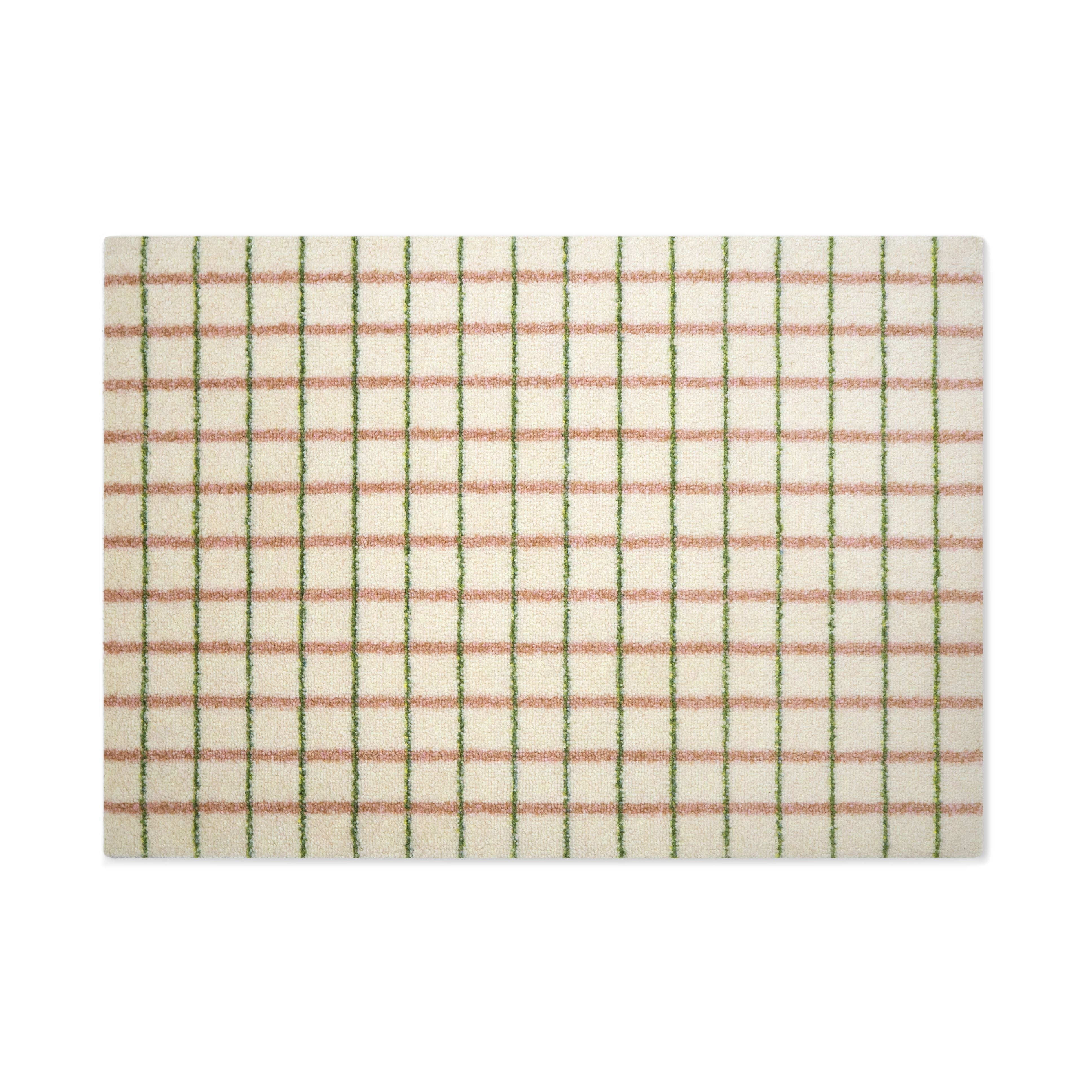 Heymat Grid Doormat Lime Candycane, 85x115 Cm