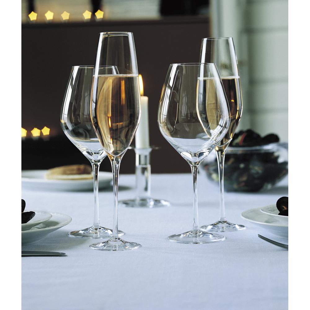 Holmegaard Cabernet Champagne Glass, 6 Pcs.