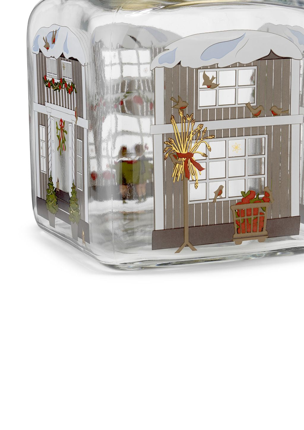 Holmegaard Christmas Christmas Biscuit Jar , H16 Cm