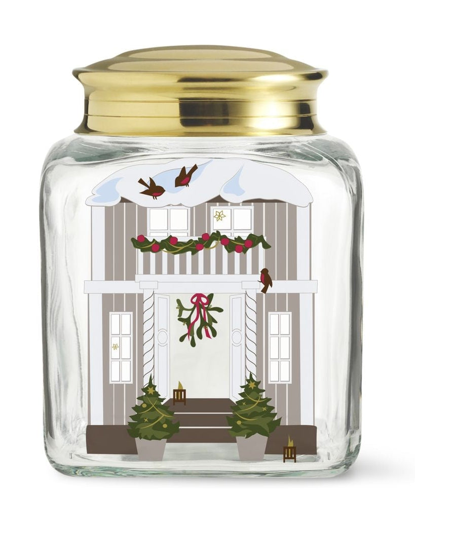 Holmegaard Christmas Christmas Biscuit Jar , H16 Cm