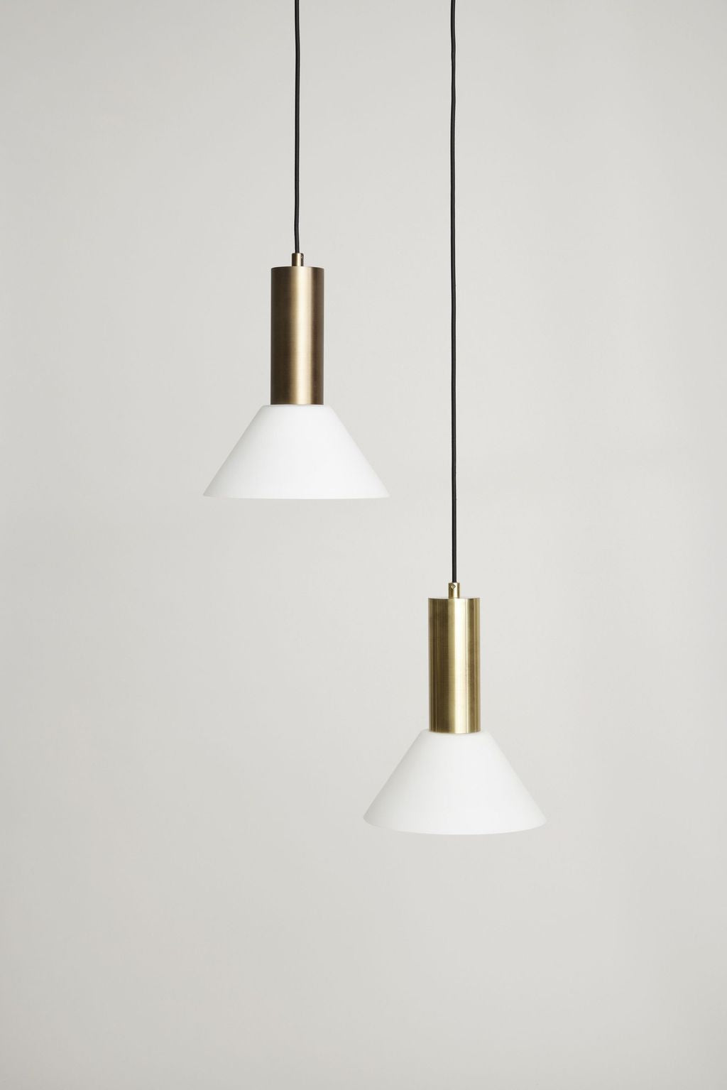 Hübsch Contrast Pendant /Ceiling Lamp, Burnished Brass