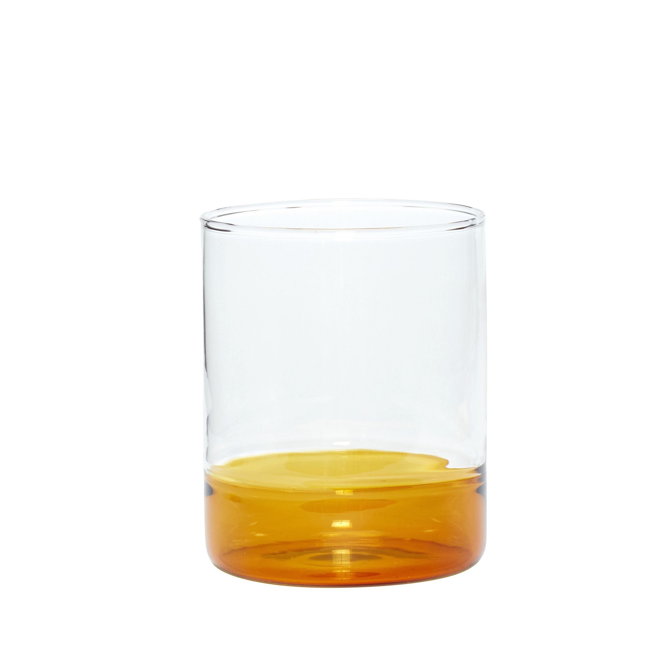 Hübsch Kiosk Drinking Glass Glass Clear/Amber