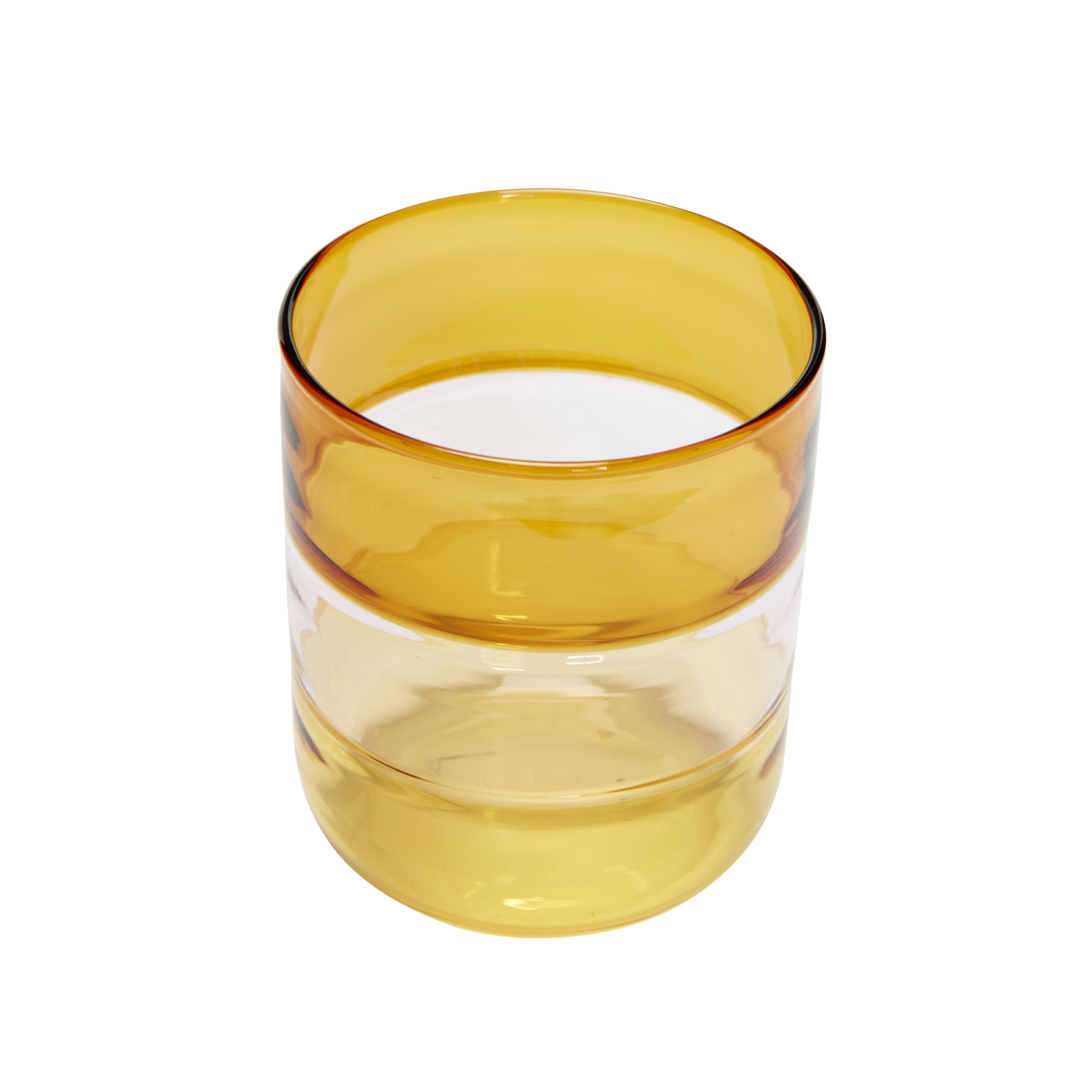 Hübsch Lemonade Drinking Glass Glass Clear/Amber/Pink/Green/Yellow
