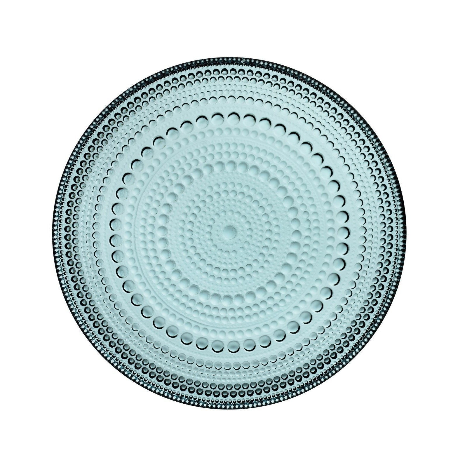 Iittala Kastehelmi Plate Glass Sea Blue, 17cm