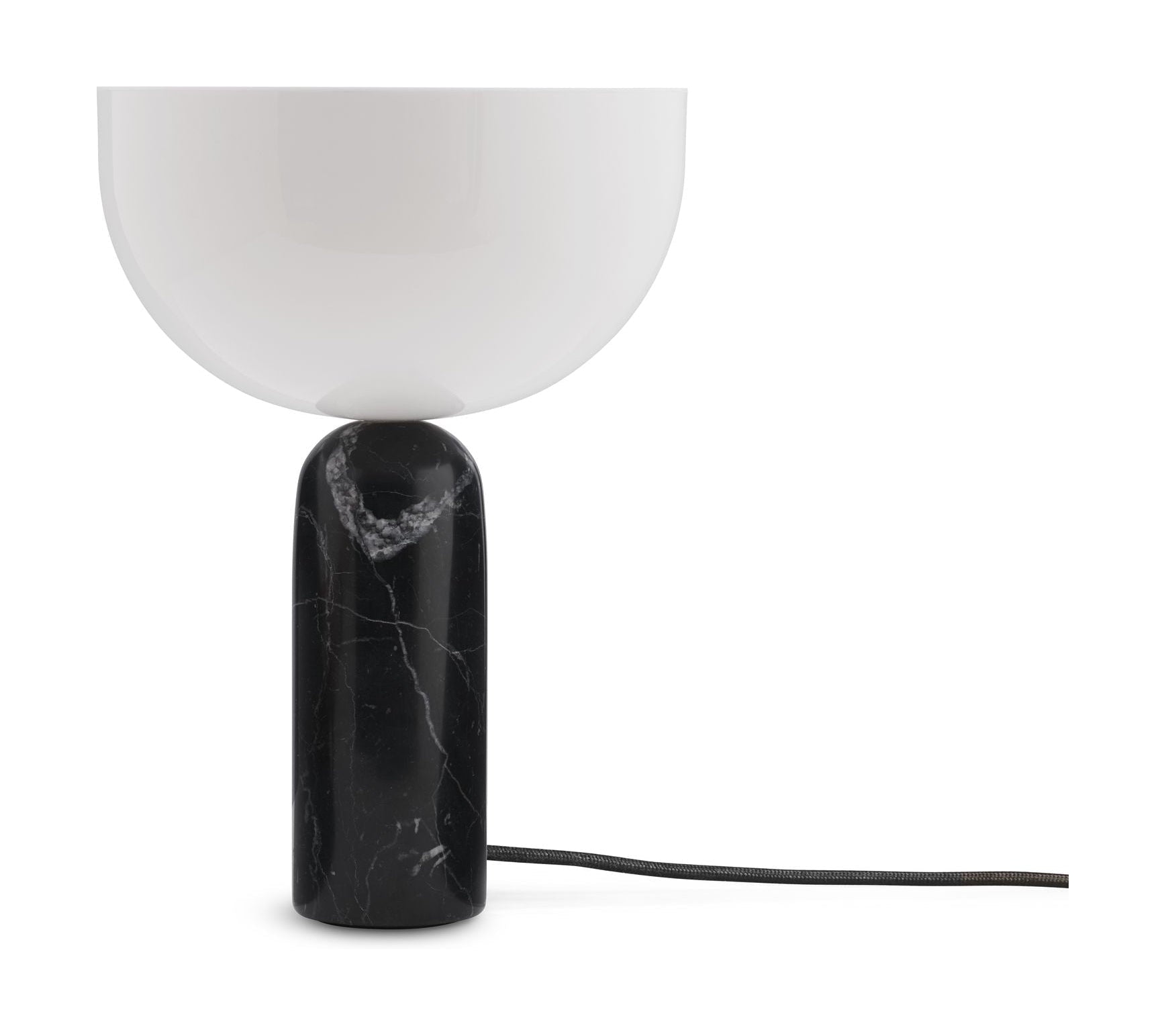 Nová díla stolní lampa Kizu Malý mramor, černá
