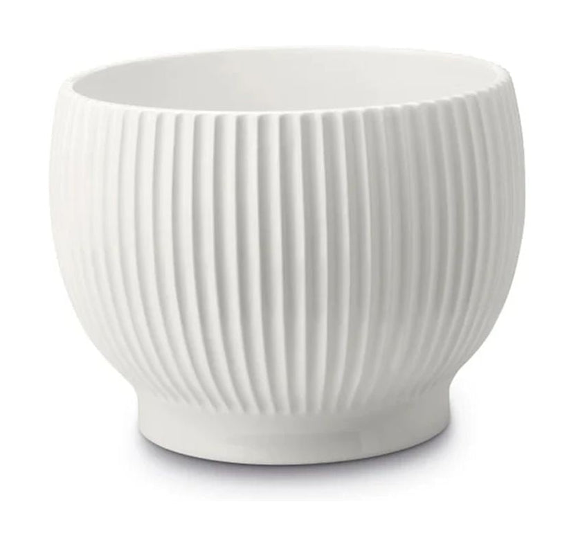 Knabstrup Keramik Flowerpot With Wheels ø 14,5 Cm, White