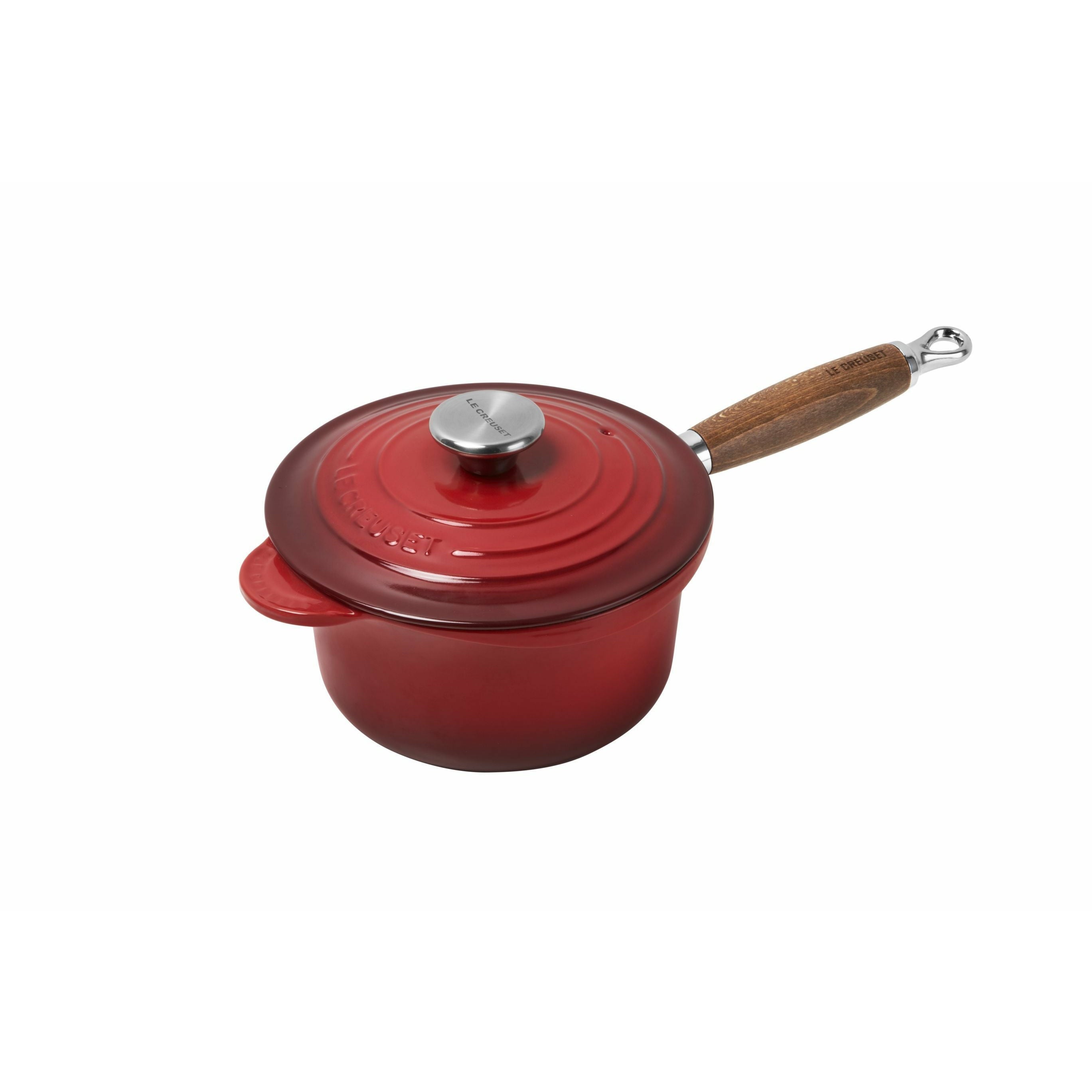 Le Creuset Tradition Professional Pot With Wooden Handle 18 Cm, Cherry Red