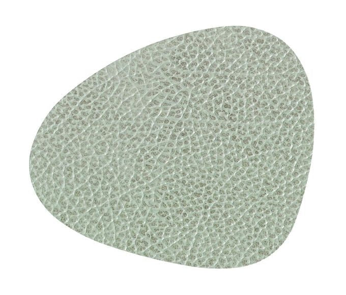 Lind Dna Curve Glass Coaster Hippo Leather, Olive Green
