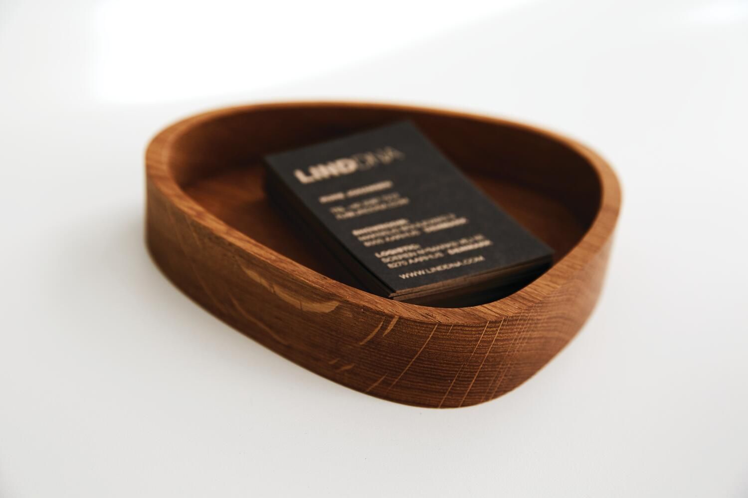 Lind Dna Wooden Box Curve Oak S, Natural