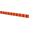 Loca Knax Horizontal Coat Rack 10 Hooks, Hot Orange/Black