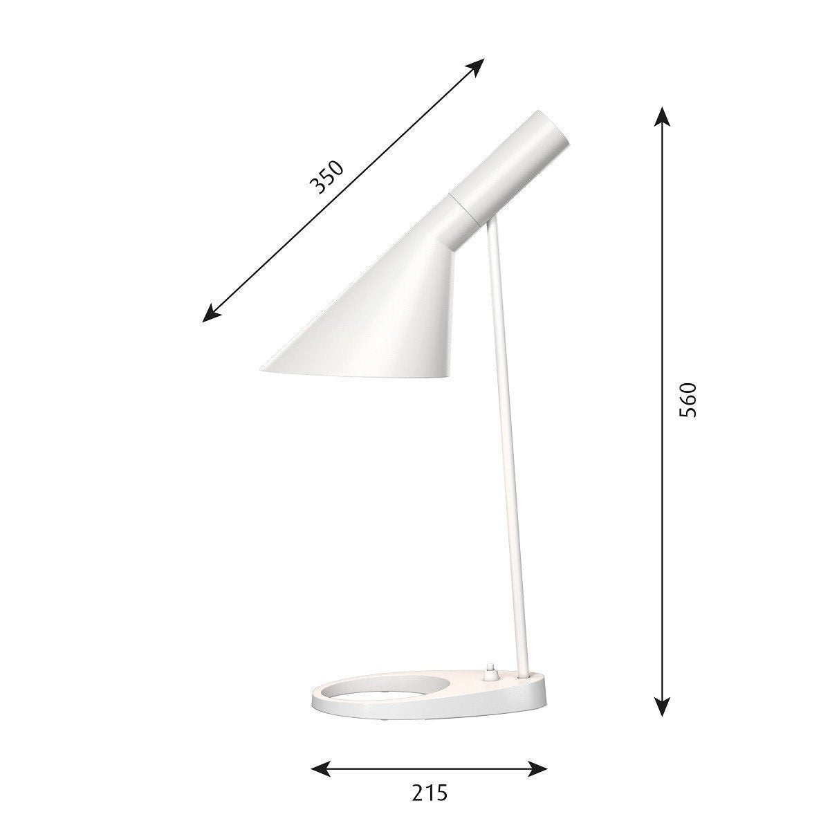 Louis Poulsen Aj Table Lamp V3, White