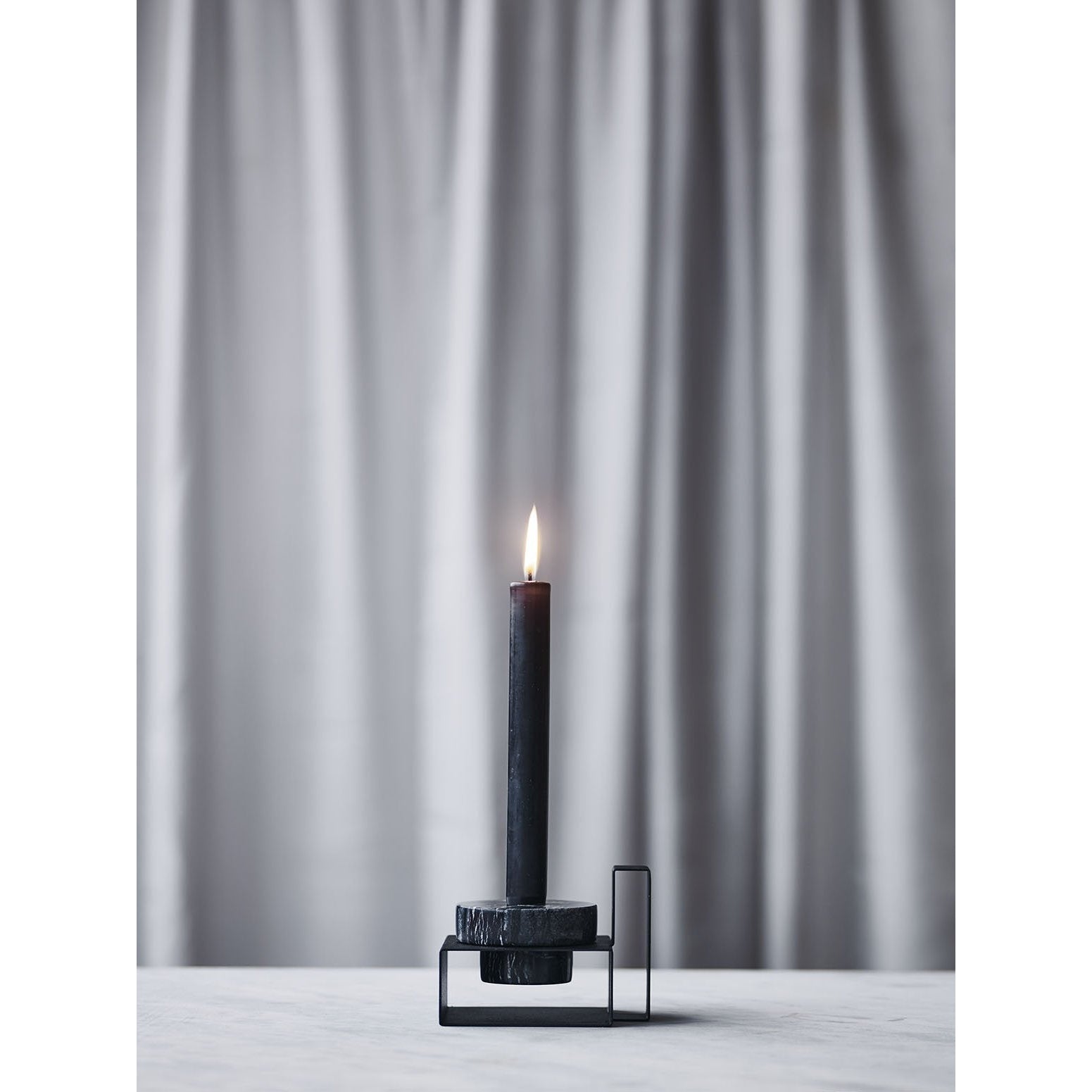 Lucie Kaas Marco Candlestick White, 8cm
