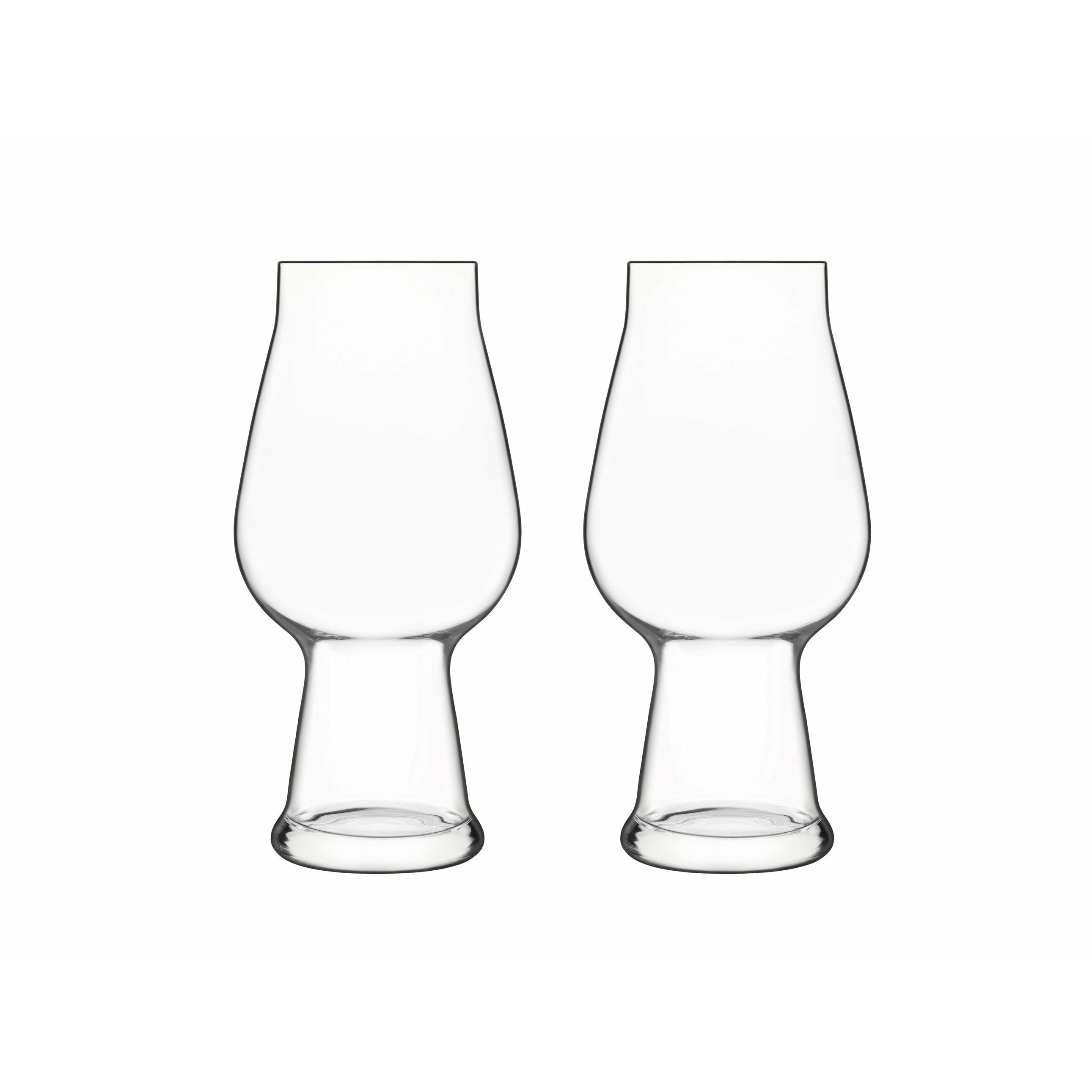 Luigi Bormioli Birrateque Beer Glass Ipa/Ale, 2 Pieces
